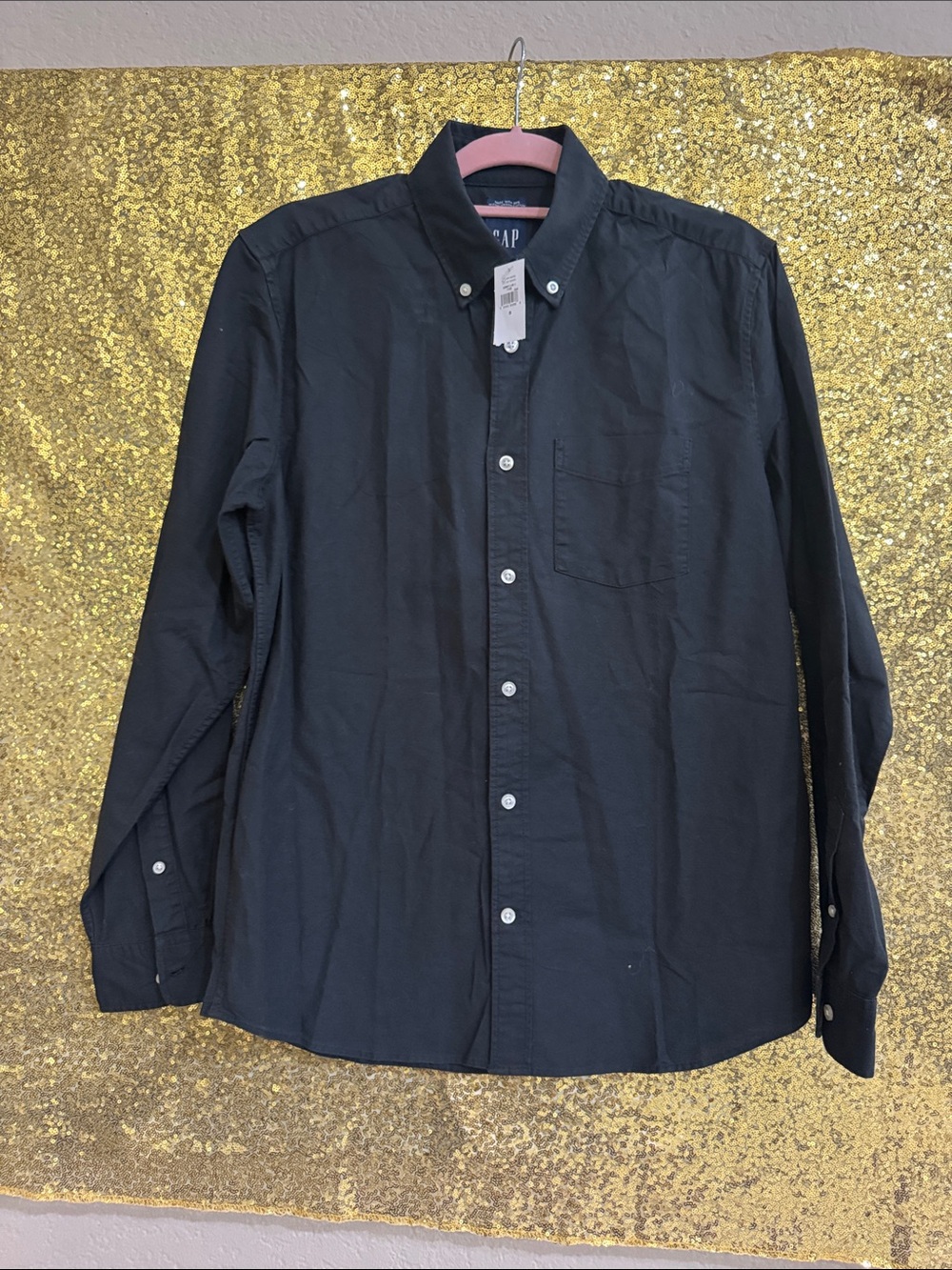 Brand New with Tags Gap Men’s Button Down Shirt Black Size Small